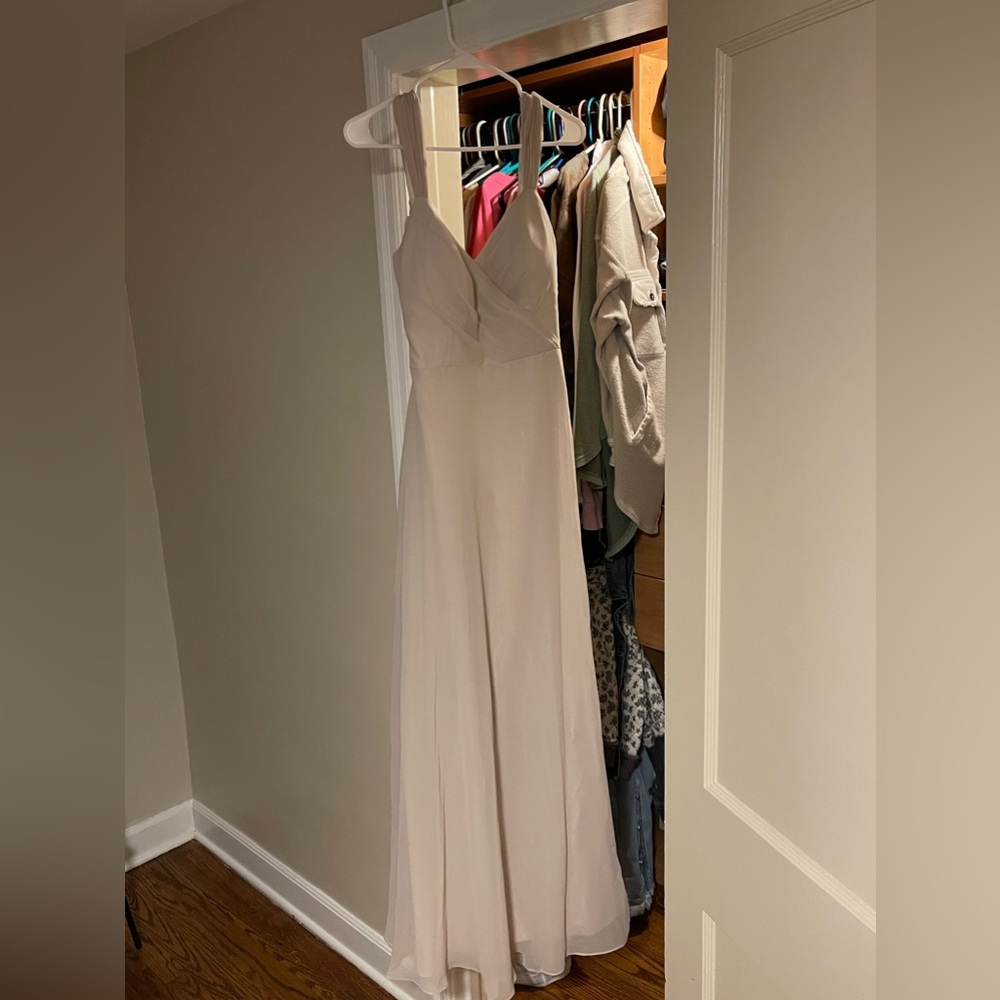 Azazie Nahrin Size 10 Color Frost Brand New Bridesmaids Dress with Garment Bag